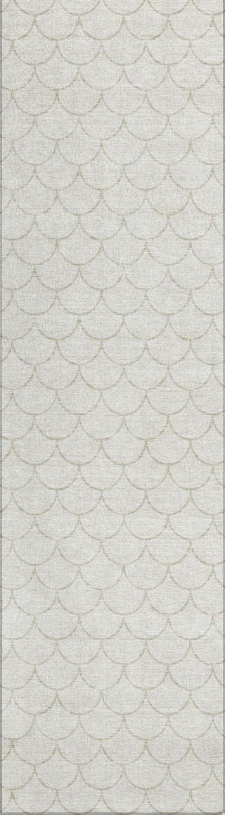 Piper Looms Chantille Geometric ACN933 Ivory Machine Washable Area Rug Runner Main Image