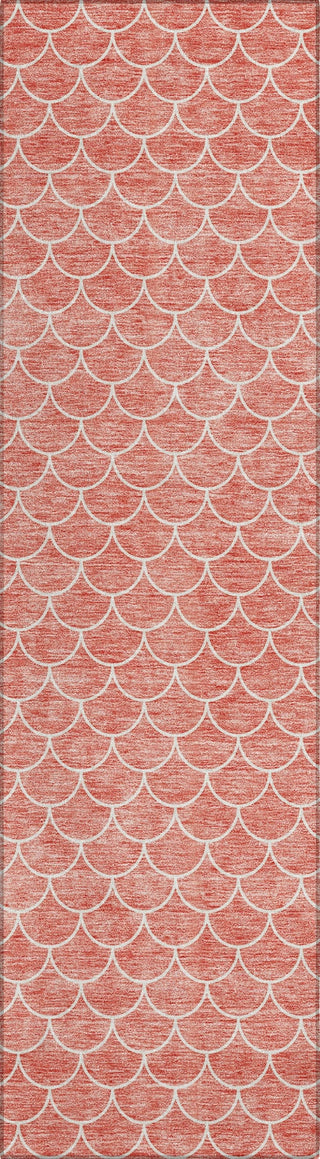 Piper Looms Chantille Geometric ACN933 Salmon Machine Washable Area Rug Runner Main Image