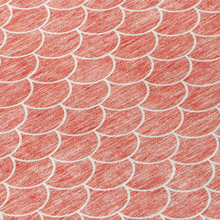 Piper Looms Chantille Geometric ACN933 Salmon Machine Washable Area Rug Swatch Image