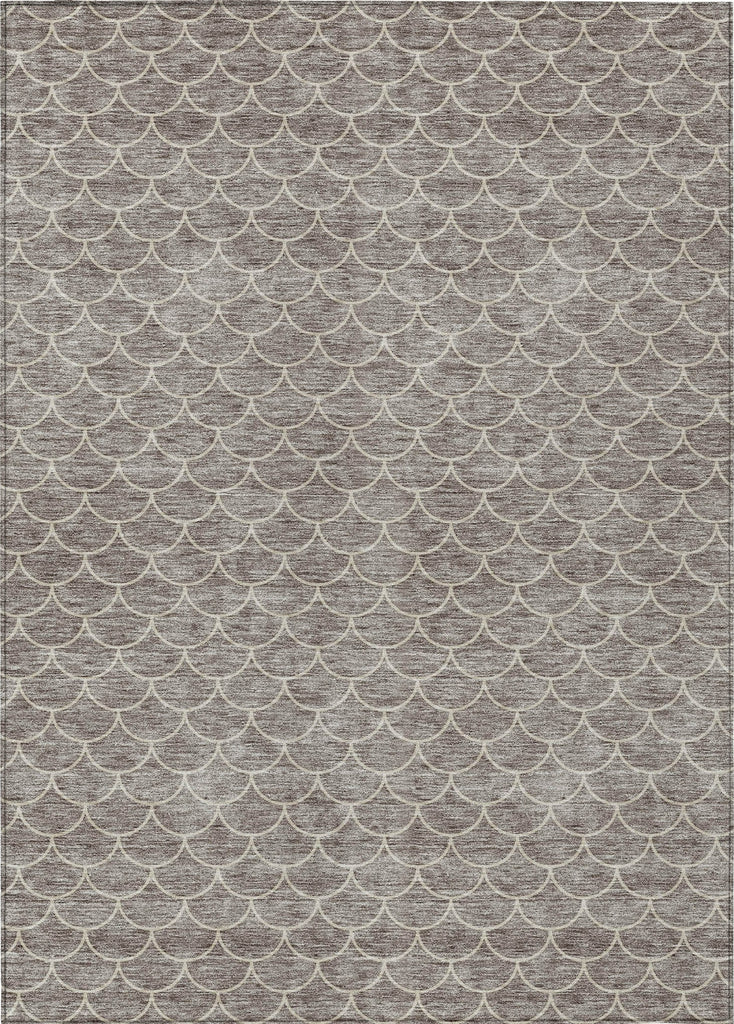 Piper Looms Chantille Geometric ACN933 Taupe Machine Washable Area Rug main image