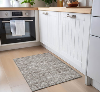 Piper Looms Chantille Geometric ACN933 Taupe Machine Washable Area Rug Scatter Lifestyle Image Feature
