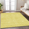 Piper Looms Chantille Geometric ACN933 Yellow Machine Washable Area Rug Lifestyle Image Feature