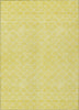 Piper Looms Chantille Geometric ACN933 Yellow Machine Washable Area Rug main image