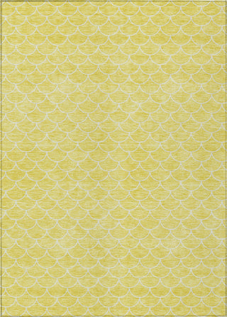 Piper Looms Chantille Geometric ACN933 Yellow Machine Washable Area Rug main image