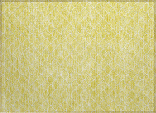 Piper Looms Chantille Geometric ACN933 Yellow Machine Washable Area Rug Scatter Main Image