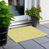 Piper Looms Chantille Geometric ACN933 Yellow Machine Washable Area Rug Scatter Outdoor Lifestyle Image Feature