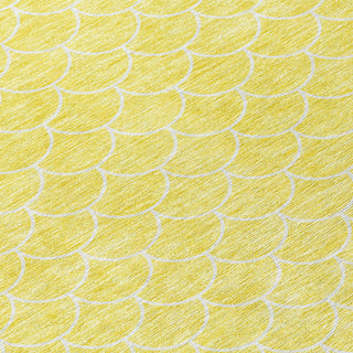 Piper Looms Chantille Geometric ACN933 Yellow Machine Washable Area Rug Swatch Image