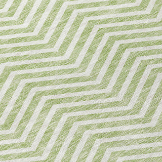 Piper Looms Chantille Chevron ACN934 Aloe Machine Washable Area Rug Swatch Image