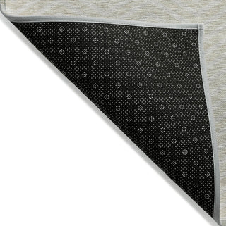 Piper Looms Chantille Chevron ACN934 Beige Machine Washable Area Rug Backing Image