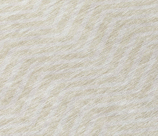 Piper Looms Chantille Chevron ACN934 Beige Machine Washable Area Rug Swatch Image