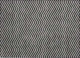 Piper Looms Chantille Chevron ACN934 Black Machine Washable Area Rug Scatter Main Image