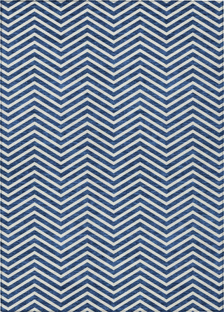 Piper Looms Chantille Chevron ACN934 Blue Machine Washable Area Rug main image