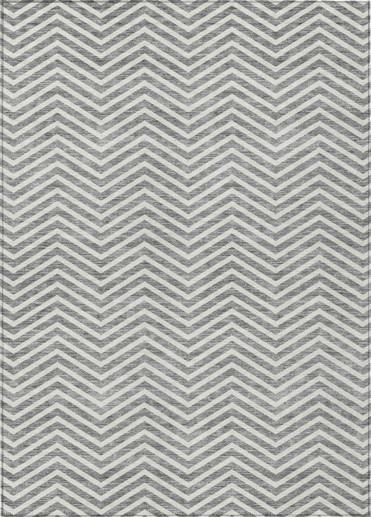 Piper Looms Chantille Chevron ACN934 Gray Machine Washable Area Rug main image