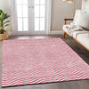 Piper Looms Chantille Chevron ACN934 Pink Machine Washable Area Rug Lifestyle Image Feature