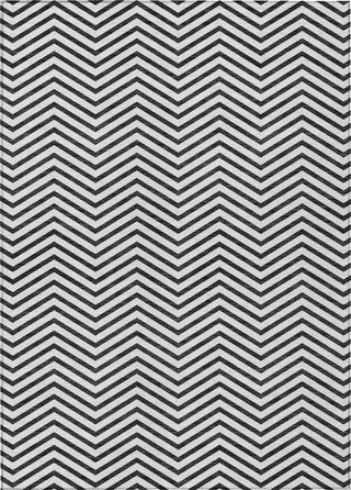Piper Looms Chantille Chevron ACN934 White Machine Washable Area Rug main image