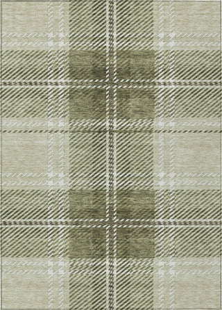 Piper Looms Chantille Plaid ACN935 Aloe Machine Washable Area Rug main image