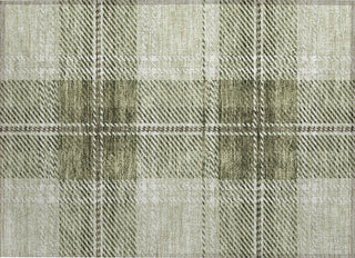 Piper Looms Chantille Plaid ACN935 Aloe Machine Washable Area Rug Scatter Main Image