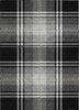 Piper Looms Chantille Plaid ACN935 Black Machine Washable Area Rug main image