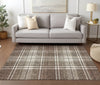 Piper Looms Chantille Plaid ACN935 Brown Machine Washable Area Rug Lifestyle Image Feature