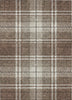Piper Looms Chantille Plaid ACN935 Brown Machine Washable Area Rug main image