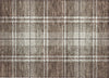Piper Looms Chantille Plaid ACN935 Brown Machine Washable Area Rug Scatter Main Image