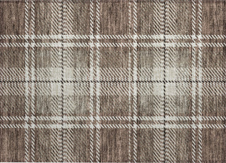 Piper Looms Chantille Plaid ACN935 Brown Machine Washable Area Rug Scatter Main Image