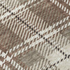 Piper Looms Chantille Plaid ACN935 Brown Machine Washable Area Rug Swatch Image