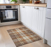 Piper Looms Chantille Plaid ACN935 Chocolate Machine Washable Area Rug Scatter Lifestyle Image Feature