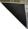 Piper Looms Chantille Plaid ACN935 Olive Machine Washable Area Rug Backing Image