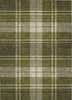 Piper Looms Chantille Plaid ACN935 Olive Machine Washable Area Rug main image