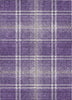 Piper Looms Chantille Plaid ACN935 Purple Machine Washable Area Rug main image