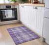 Piper Looms Chantille Plaid ACN935 Purple Machine Washable Area Rug Scatter Lifestyle Image Feature