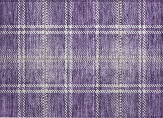 Piper Looms Chantille Plaid ACN935 Purple Machine Washable Area Rug Scatter Main Image