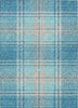 Piper Looms Chantille Plaid ACN935 Teal Machine Washable Area Rug main image