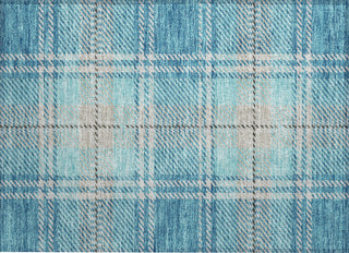Piper Looms Chantille Plaid ACN935 Teal Machine Washable Area Rug Scatter Main Image