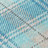 Piper Looms Chantille Plaid ACN935 Teal Machine Washable Area Rug Swatch Image