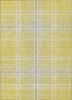 Piper Looms Chantille Plaid ACN935 Yellow Machine Washable Area Rug main image