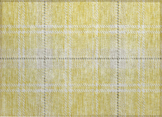 Piper Looms Chantille Plaid ACN935 Yellow Machine Washable Area Rug Scatter Main Image