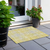 Piper Looms Chantille Plaid ACN935 Yellow Machine Washable Area Rug Scatter Outdoor Lifestyle Image Feature