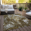 Piper Looms Chantille Damask ACN936 Brown Machine Washable Area Rug Outdoor Lifestyle Image Feature