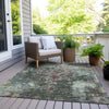 Piper Looms Chantille Damask ACN936 Fern Machine Washable Area Rug Outdoor Lifestyle Image Feature