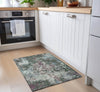 Piper Looms Chantille Damask ACN936 Fern Machine Washable Area Rug Scatter Lifestyle Image Feature