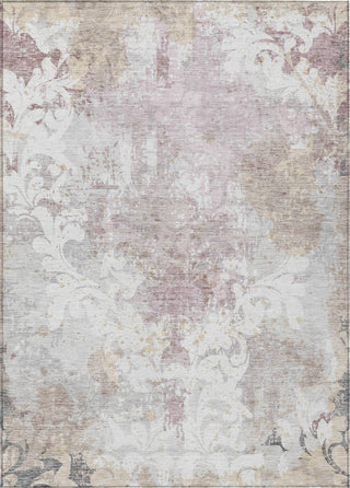 Piper Looms Chantille Damask ACN936 Ivory Machine Washable Area Rug main image