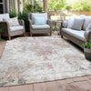 Piper Looms Chantille Damask ACN936 Ivory Machine Washable Area Rug Outdoor Lifestyle Image Feature