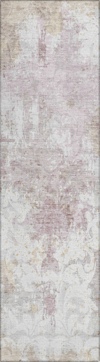 Piper Looms Chantille Damask ACN936 Ivory Machine Washable Area Rug Runner Main Image