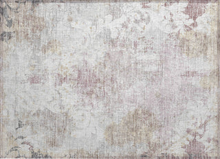 Piper Looms Chantille Damask ACN936 Ivory Machine Washable Area Rug Scatter Main Image