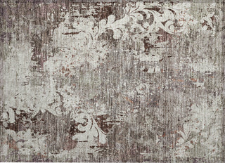 Piper Looms Chantille Damask ACN936 Taupe Machine Washable Area Rug Scatter Main Image