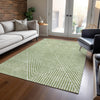 Piper Looms Chantille Geometric ACN937 Aloe Machine Washable Area Rug Lifestyle Image Feature