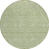 Piper Looms Chantille Geometric ACN937 Aloe Machine Washable Area Rug Round Main Image