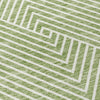 Piper Looms Chantille Geometric ACN937 Aloe Machine Washable Area Rug Swatch Image